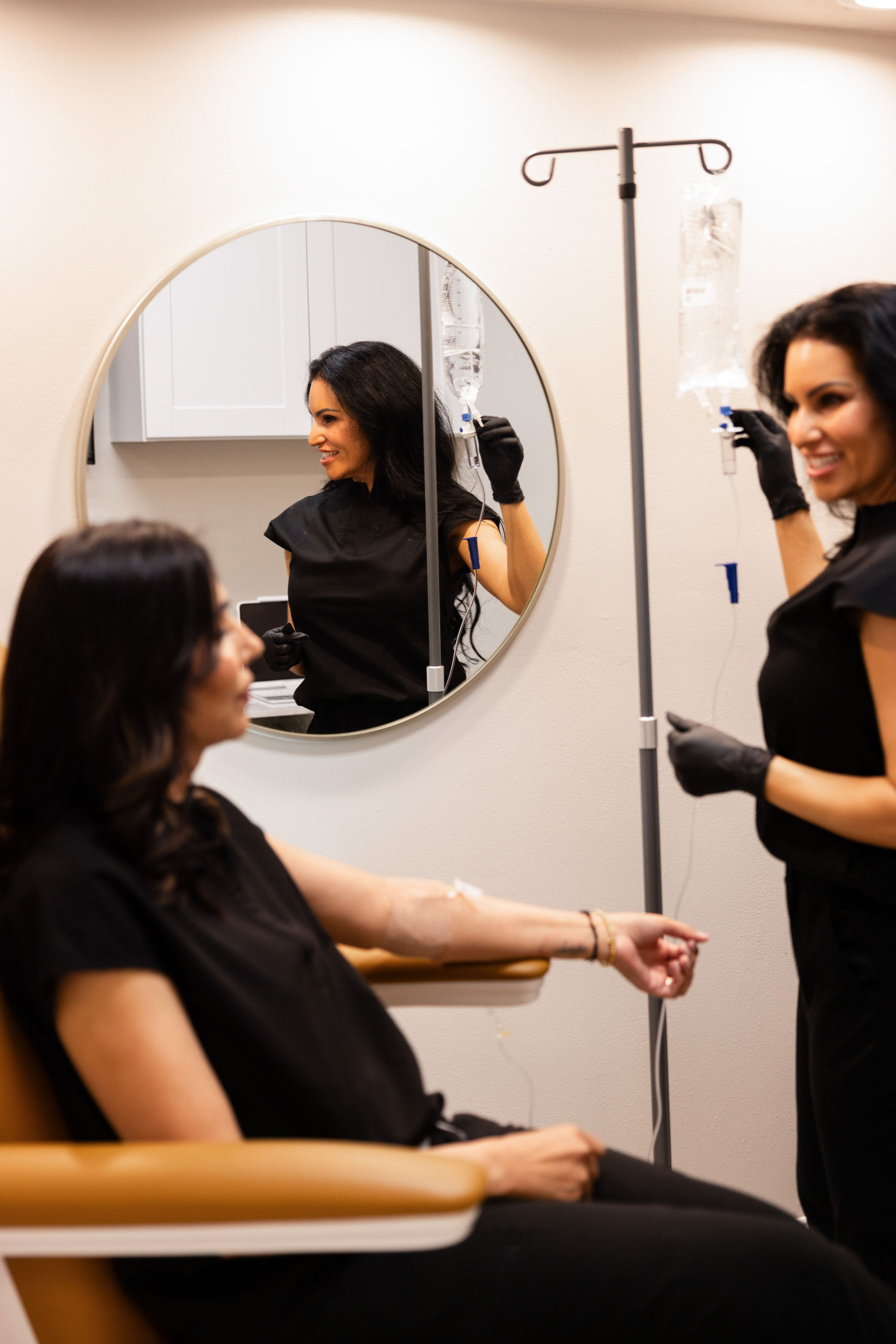 Cinematic IV therapy ritual — ready to begin